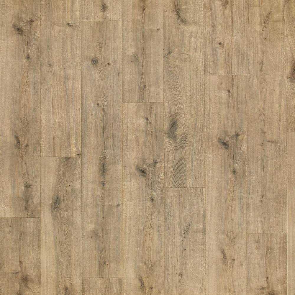 Pergo Defense+ Oak 14 mm T x 7.5 in. W Waterproof Laminate Wood Flooring - Zenithce