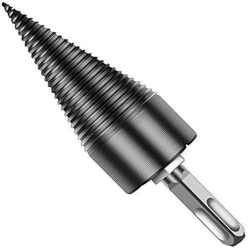 Firewood Log Splitter 45mm+32mm 6PCS Wood Log Splitter Firewood Detachable Drill Bit Heavy Duty Electric Drills Screw Cone Driver Hex + Square + - Zenithce