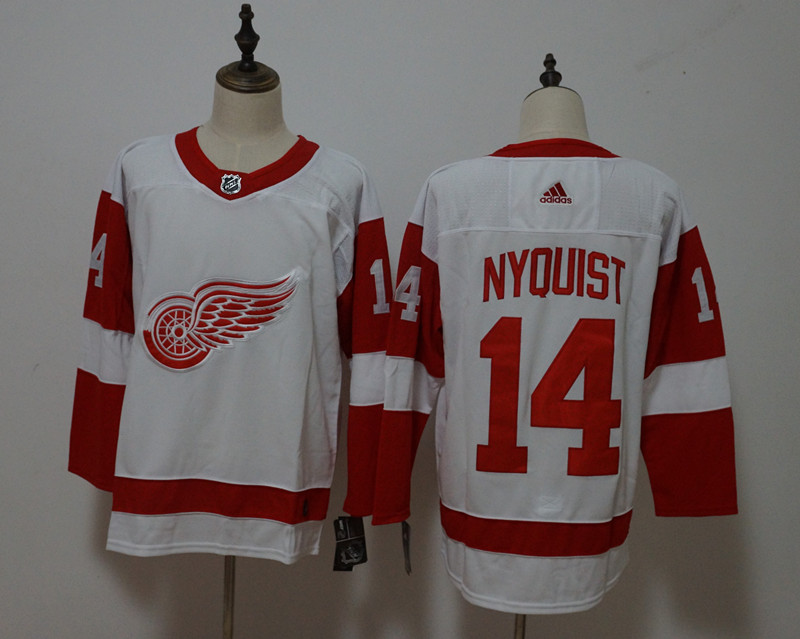 Detroit Red Wings #14 Gustav Nyquist White Stitched Adidas Jersey - Zenithce