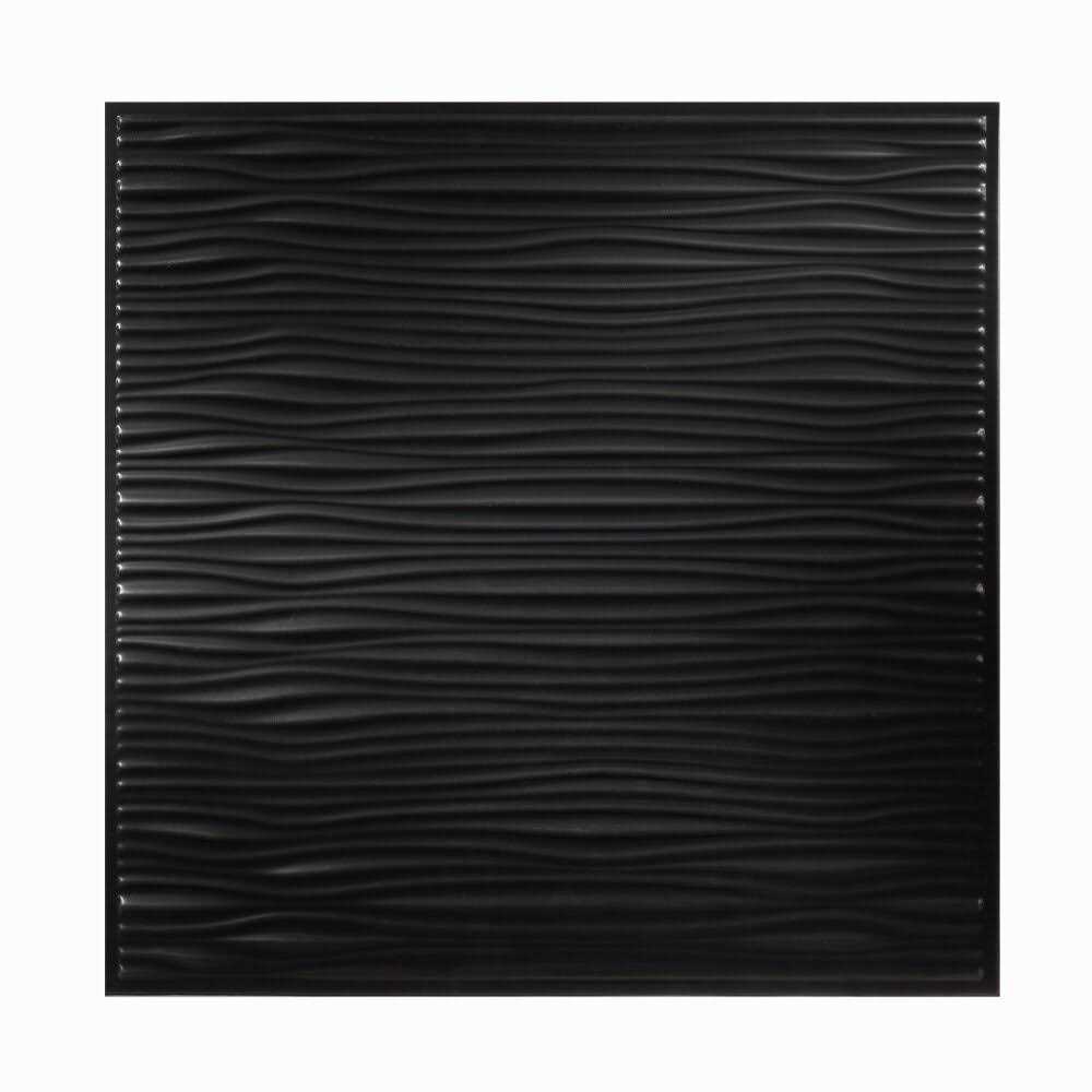 Genesis 2ft X 2ft Drifts Black Lay In Ceiling Tile 75107 - Zenithce