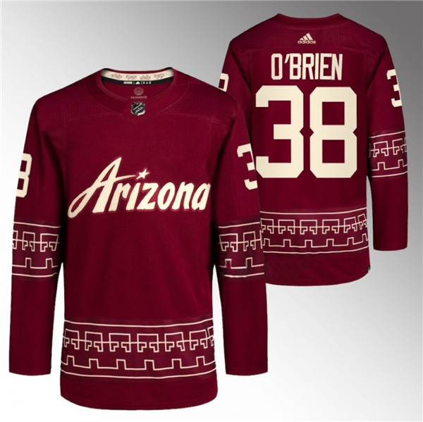Arizona Coyotes #38 Liam O'Brien Garnet Alternate Pro Jersey - Zenithce