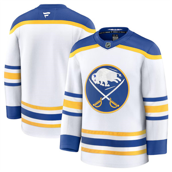 Buffalo Sabres Blank White 2024-25 Away Stitched Jersey - Zenithce