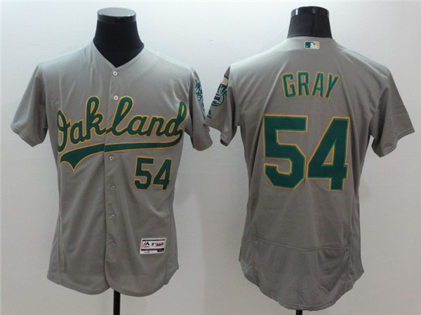 Oakland Athletics #54 Sonny Gray Grey Flex Base Stitched Jersey - Zenithce