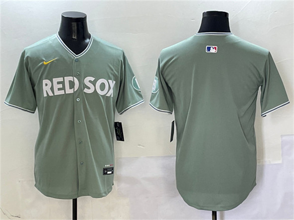 Boston Red Sox Blank Green 2025 City Connect Limited Stitched Jersey - Zenithce