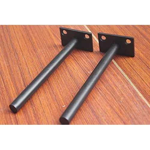 MHMYDZ Black Floating Shelf Bracket Solid Steel Blind Shelf Supports - Zenithce