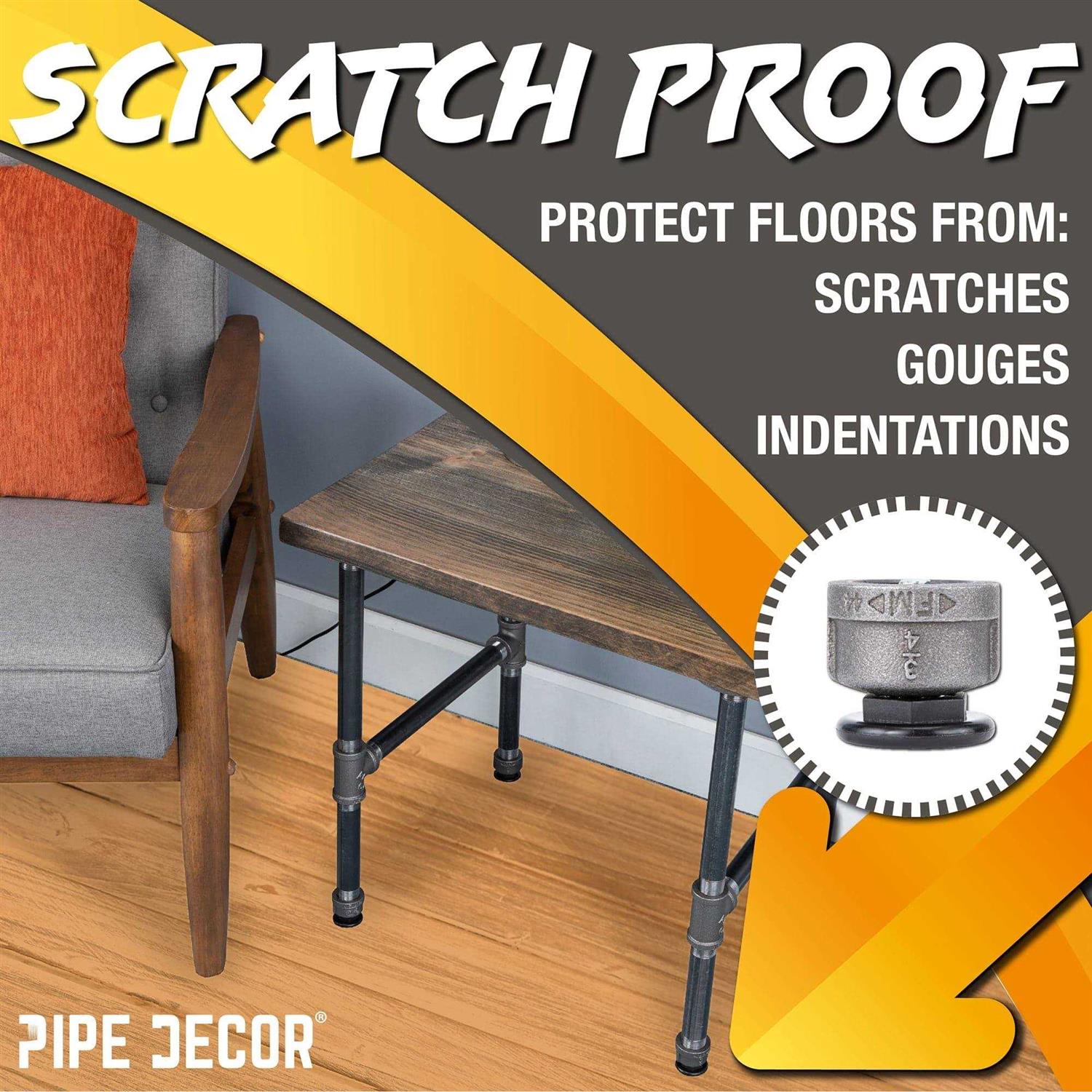 Pipe DECOR Furniture Leg Levelers - Zenithce