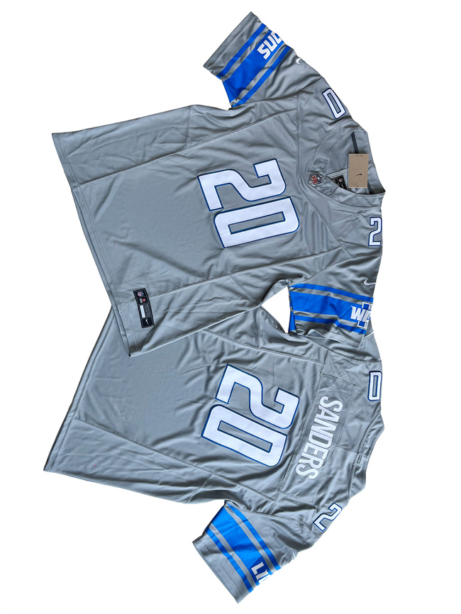 Detroit Lions #20 Barry Sanders Gray 2023 F.U.S.E. Vapor Untouchable Limited Stitched Jersey - Zenithce