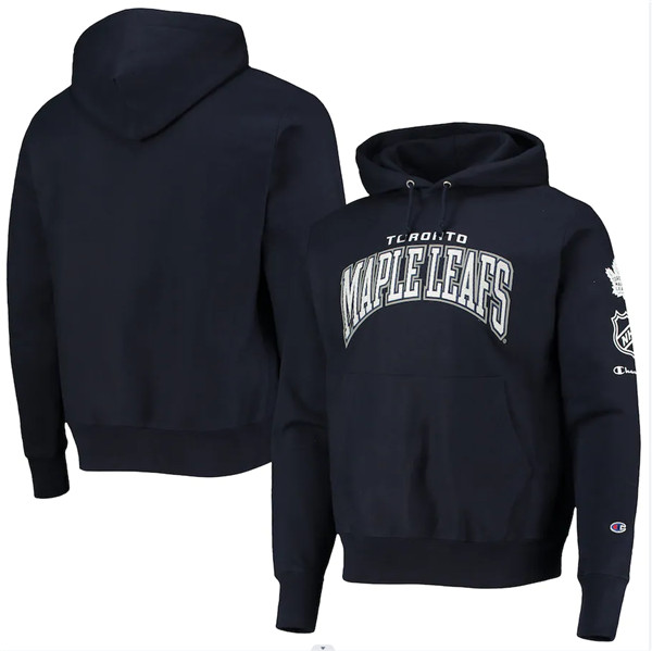 Toronto Maple Leafs Champion Navy OB Capsule II Pullover Hoodie - Zenithce