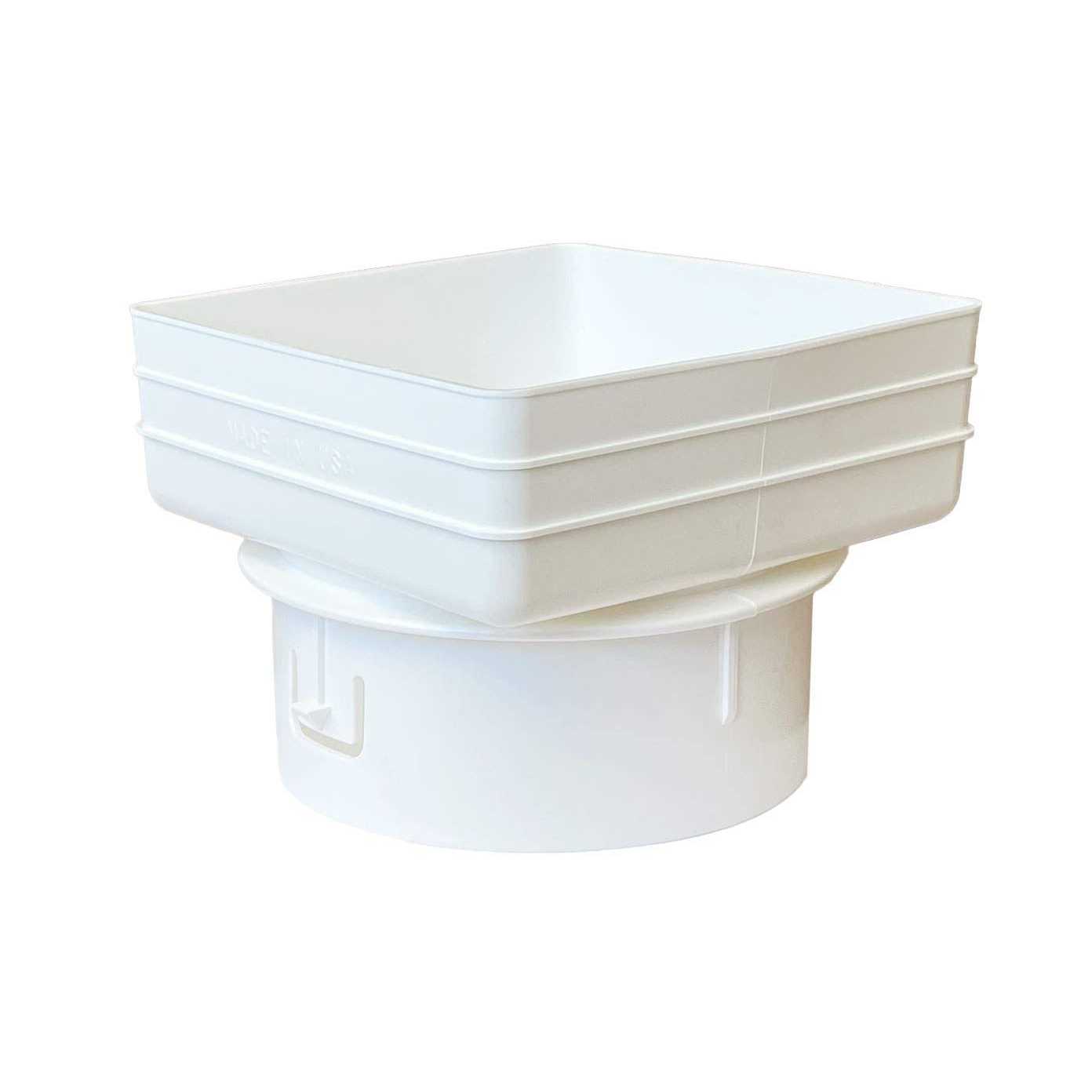 Plastic Universal Downspout to Drain Tile Adapter - Zenithce