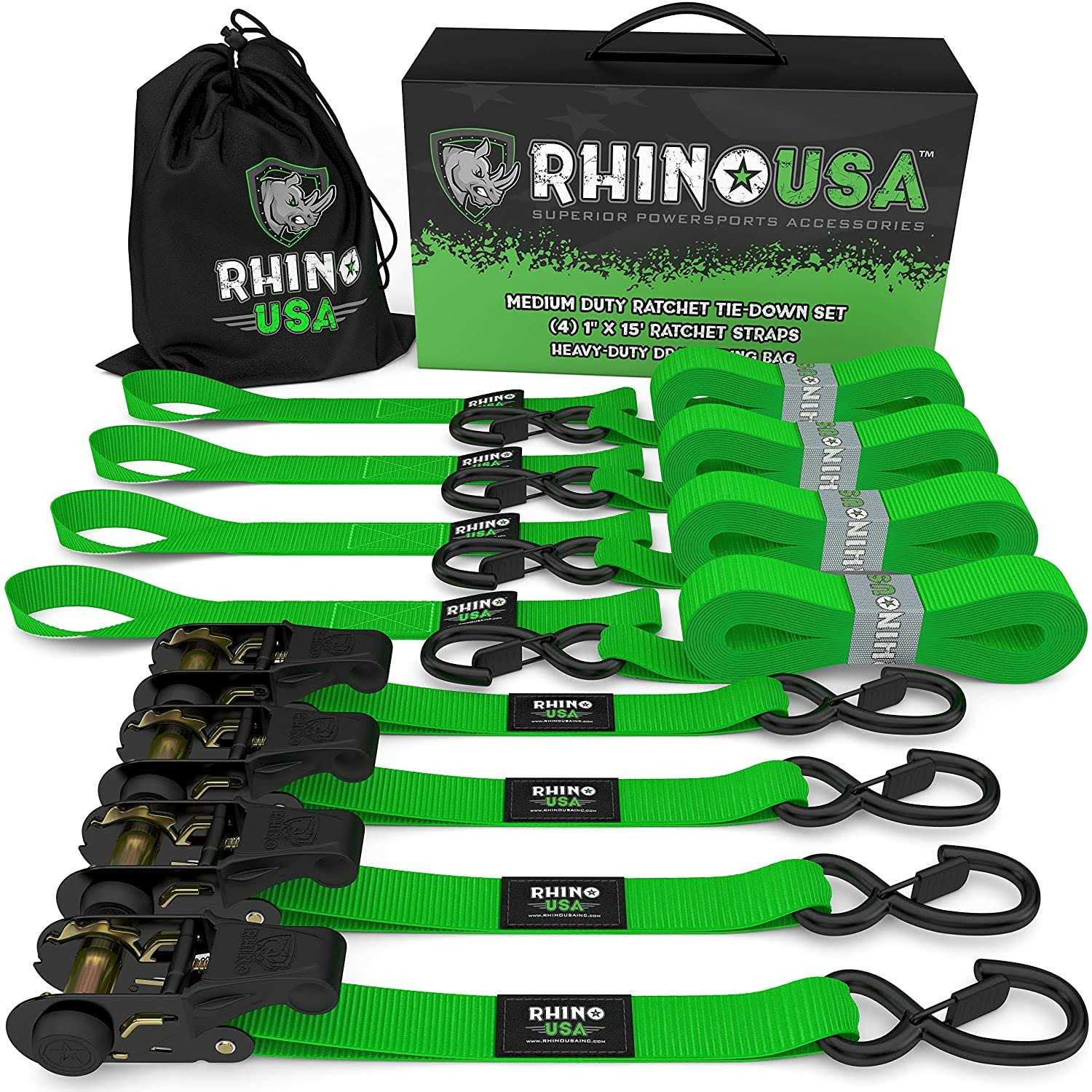 Rhino USA Ratchet Straps Tie Down - Zenithce