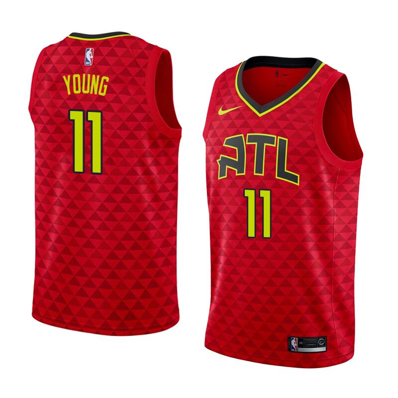 Atlanta Hawks #11 Trae Young Red Statement Edition Jersey - Zenithce