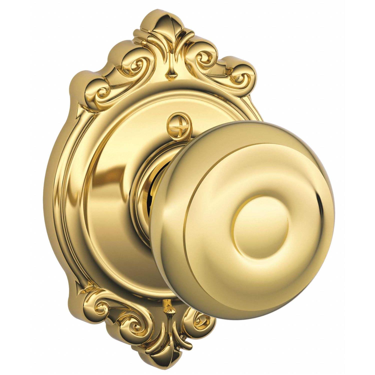 Schlage Georgian Knob with Brookshire Trim F170GEO - Zenithce