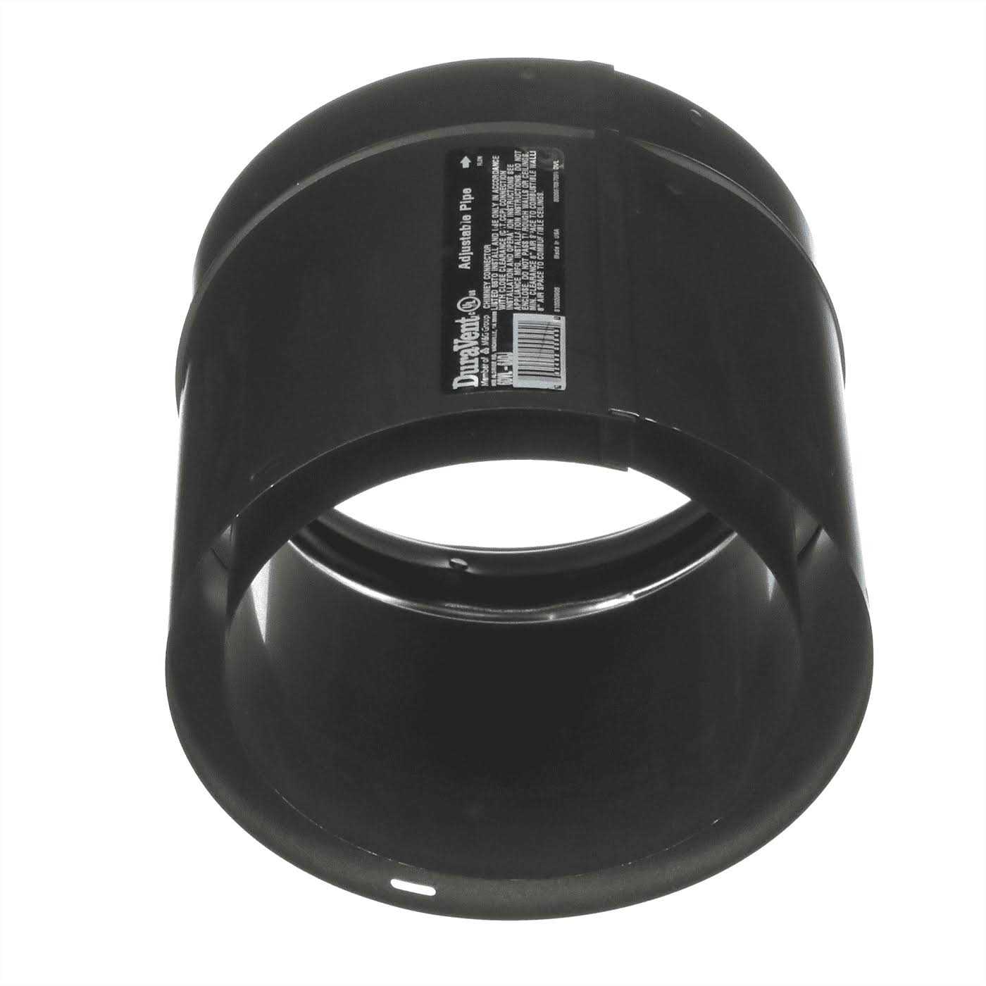 DuraVent DVL Double-Wall Adjustable Black Pipe - Zenithce
