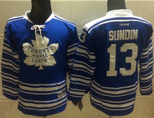 Maple Leafs #13 Mats Sundin Blue 2014 Winter Classic Stitched Jersey - Zenithce