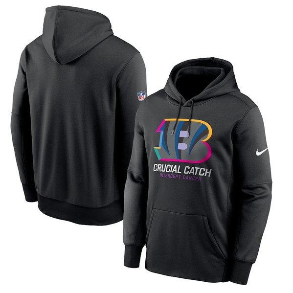 Cincinnati Bengals Black 2024 Crucial Catch Club Pullover Hoodie - Zenithce