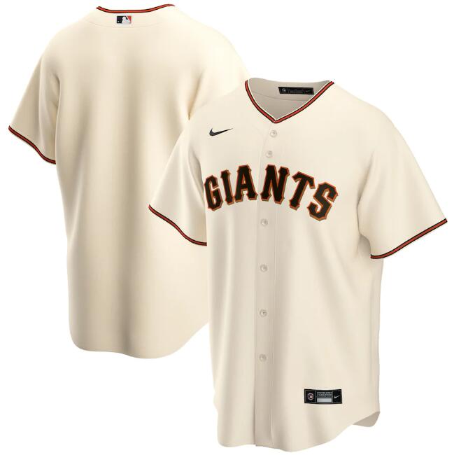 San Francisco Giants Blank Cream Cool Base Stitched Jersey - Zenithce
