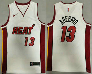 Miami Heat #13 Bam Adebayo White 2020 Swingman Stitched Jersey - Zenithce