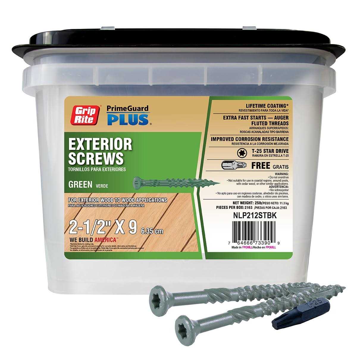 Grip-Rite #9 x Wood To Wood Deck Screws NLP - Zenithce