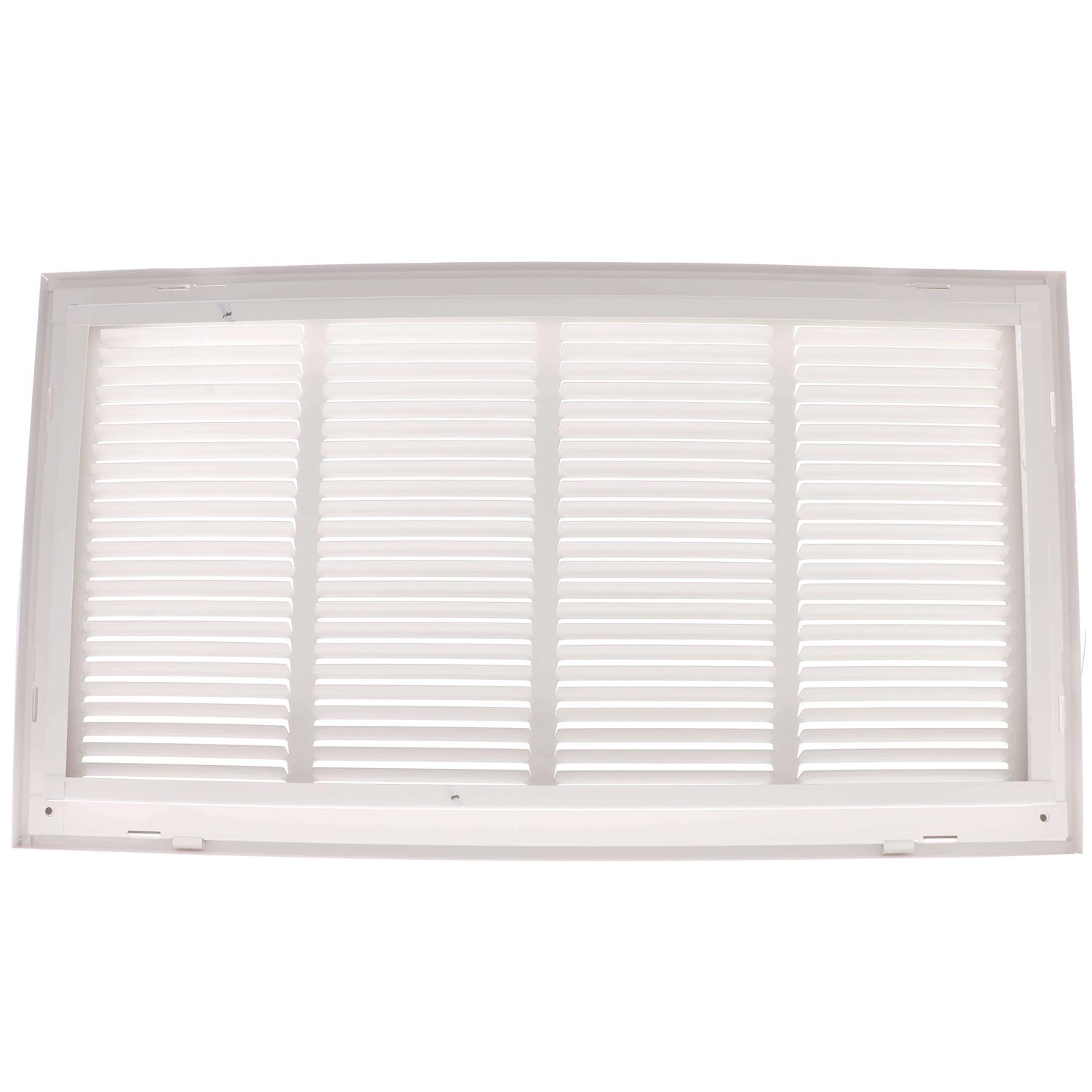 Hart & Cooley 12 Sidewall/Ceiling Return Air Filter Grille 673 Series in White - Zenithce