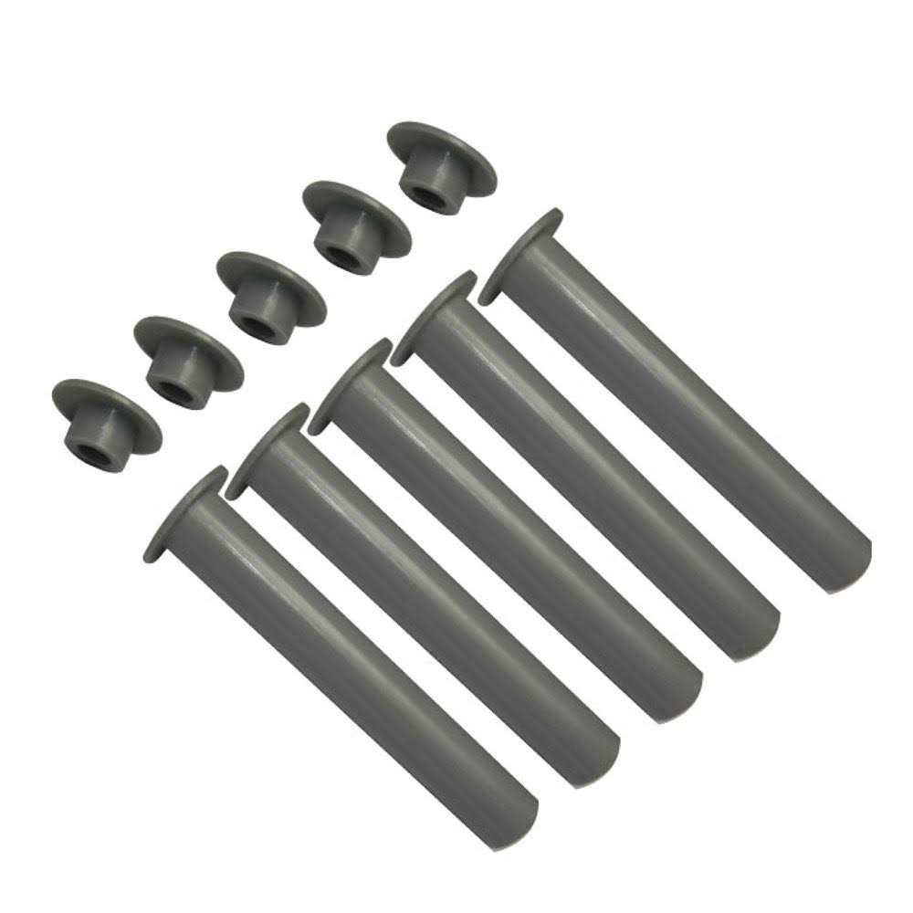 Pool Fence DIY 4×0.625 Plastic Sleeve and Cap in Gray - Zenithce
