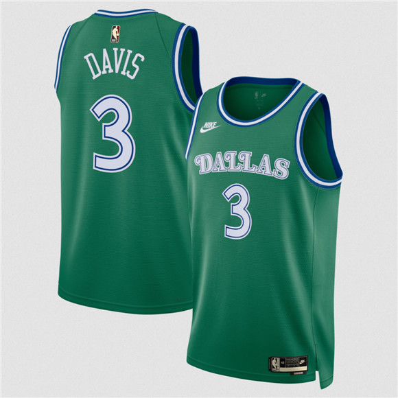 Dallas Mavericks #3 Anthony Davis Green 2025 Classic Edition Stitched Jersey - Zenithce