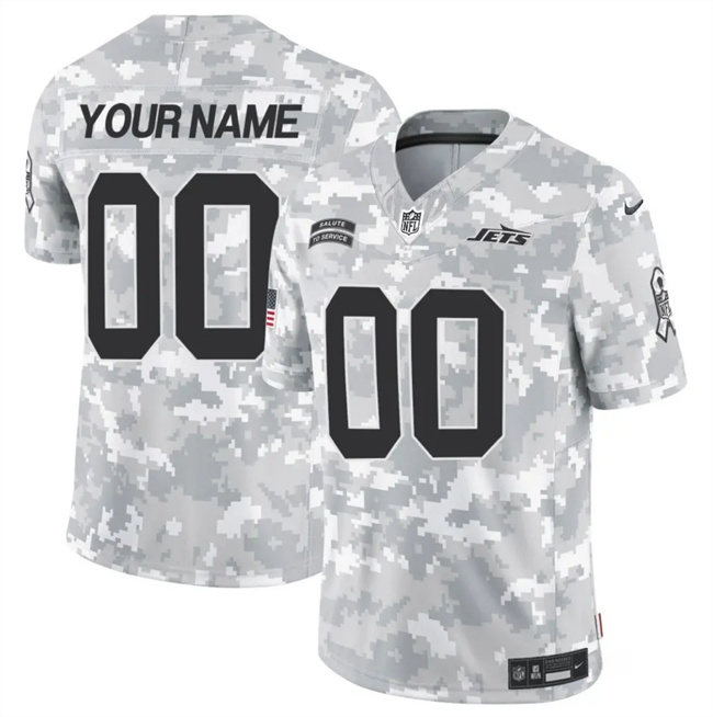 New York Jets Custom Arctic Camo 2024 F.U.S.E. Salute To Service Limited Stitched Jersey - Zenithce