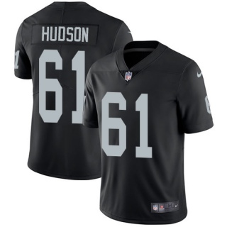 Raiders #61 Rodney Hudson Black Vapor Limited Stitched Jersey - Zenithce