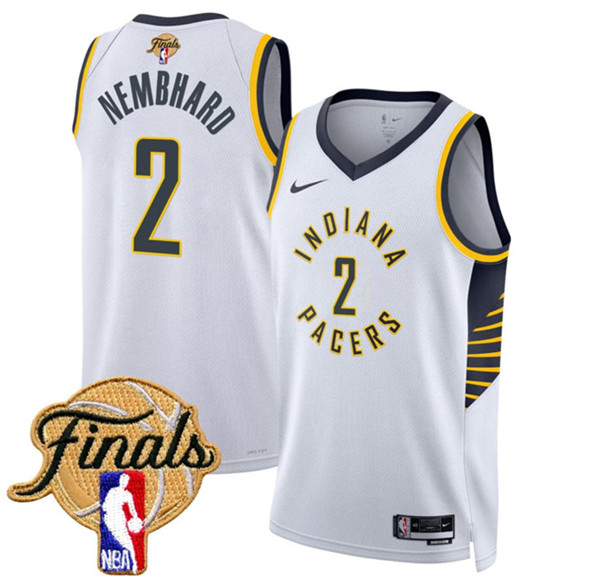 Indiana Pacers #2 Andrew Nembhard White 2025 Finals Association Edition Stitched Jersey - Zenithce