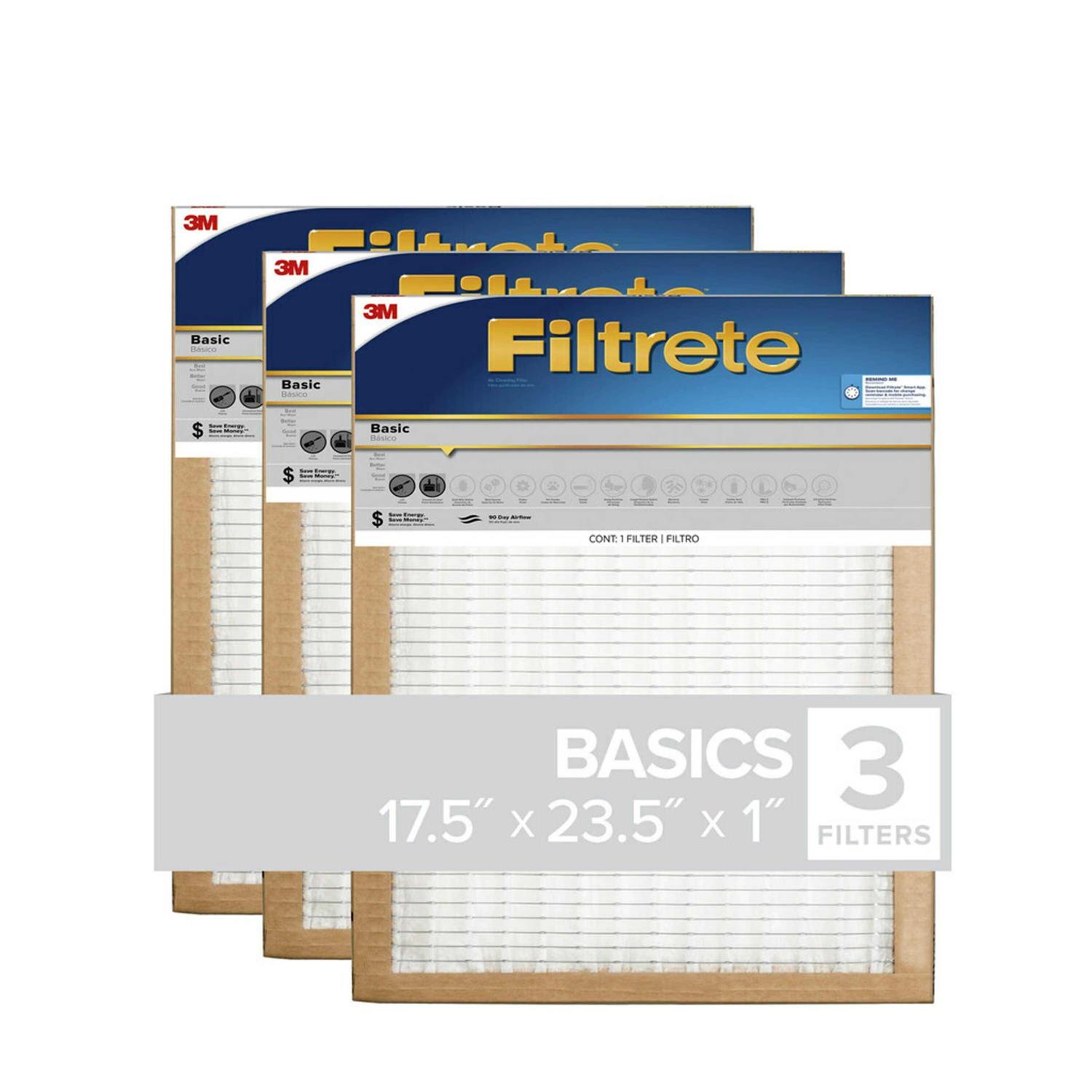Filtrete 1-in 5 MERV Basic Pleated Air Filter FBL - Zenithce