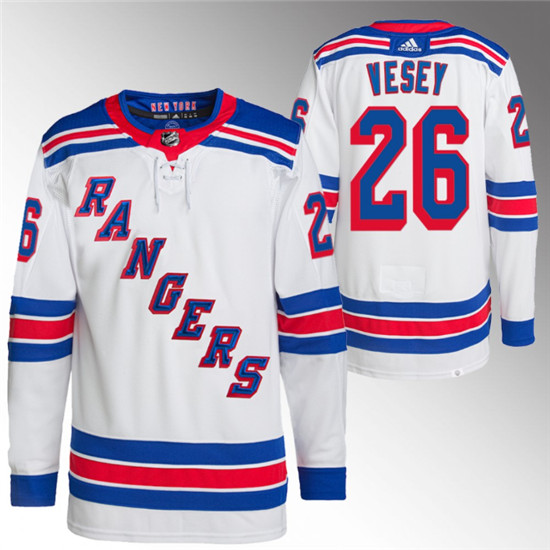New York Rangers #26 Jimmy Vesey White Stitched Jersey - Zenithce