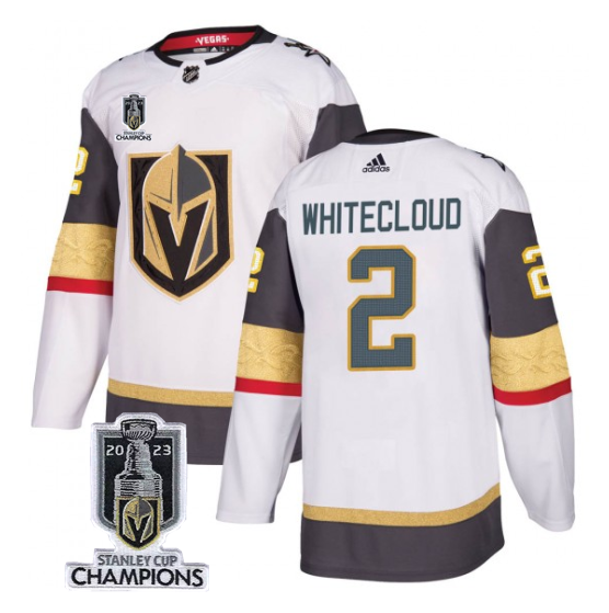 Vegas Golden Knights #2 Zach Whitecloud White 2023 Stanley Cup Champions Stitched Jersey - Zenithce