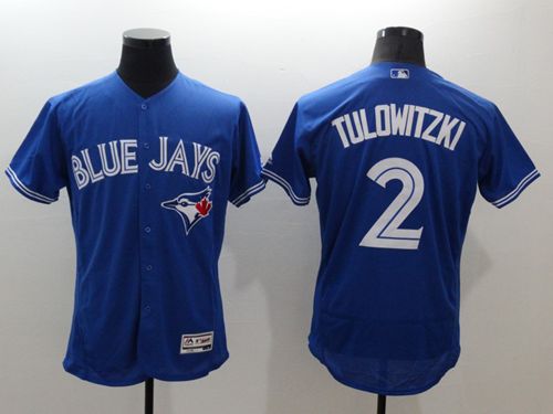 Blue Jays #2 Troy Tulowitzki Blue Flexbase Authentic Collection Stitched Jersey - Zenithce