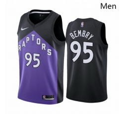 Toronto Raptors 95 DeAndre 27 Bembry Purple Swingman 2020 21 Earned Edition Jersey - Zenithce