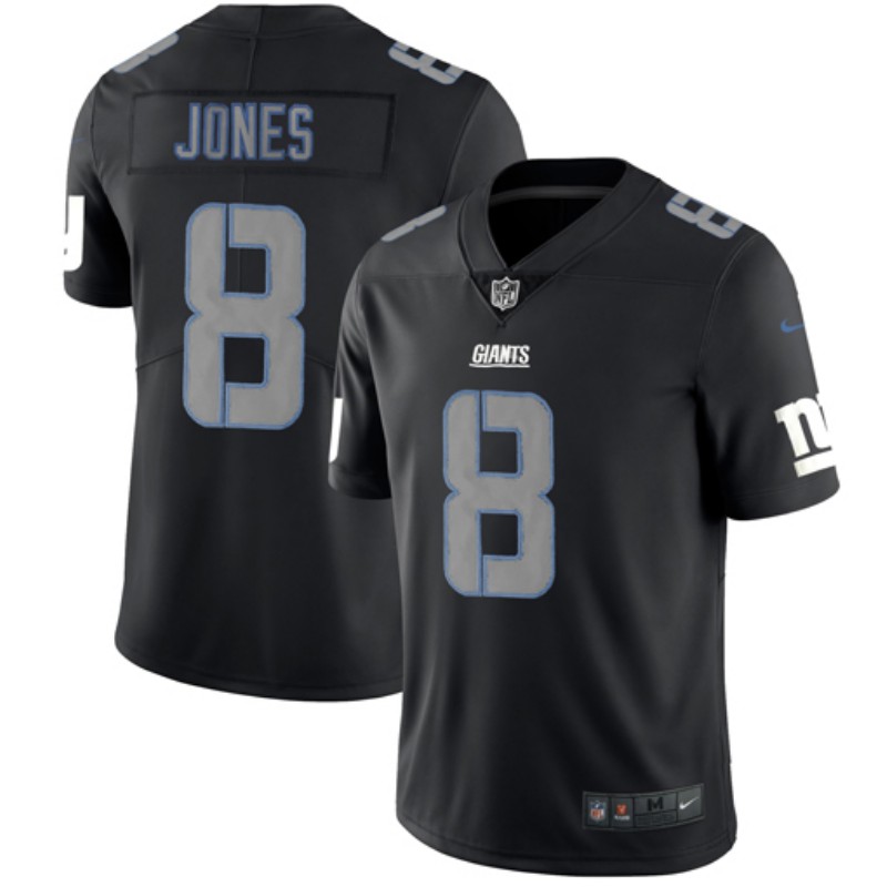 New York Giants #8 Daniel Jones Black Impact Limited Stitched Jersey. - Zenithce