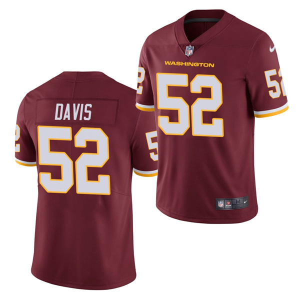 Washington Football Team #52 Jamin Davis Burgundy 2021 Draft Limited Stitched Jersey - Zenithce