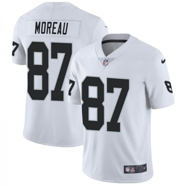 Las Vegas Raiders #87 Foster Moreau White Vapor Untouchable Limited Stitched Jersey - Zenithce