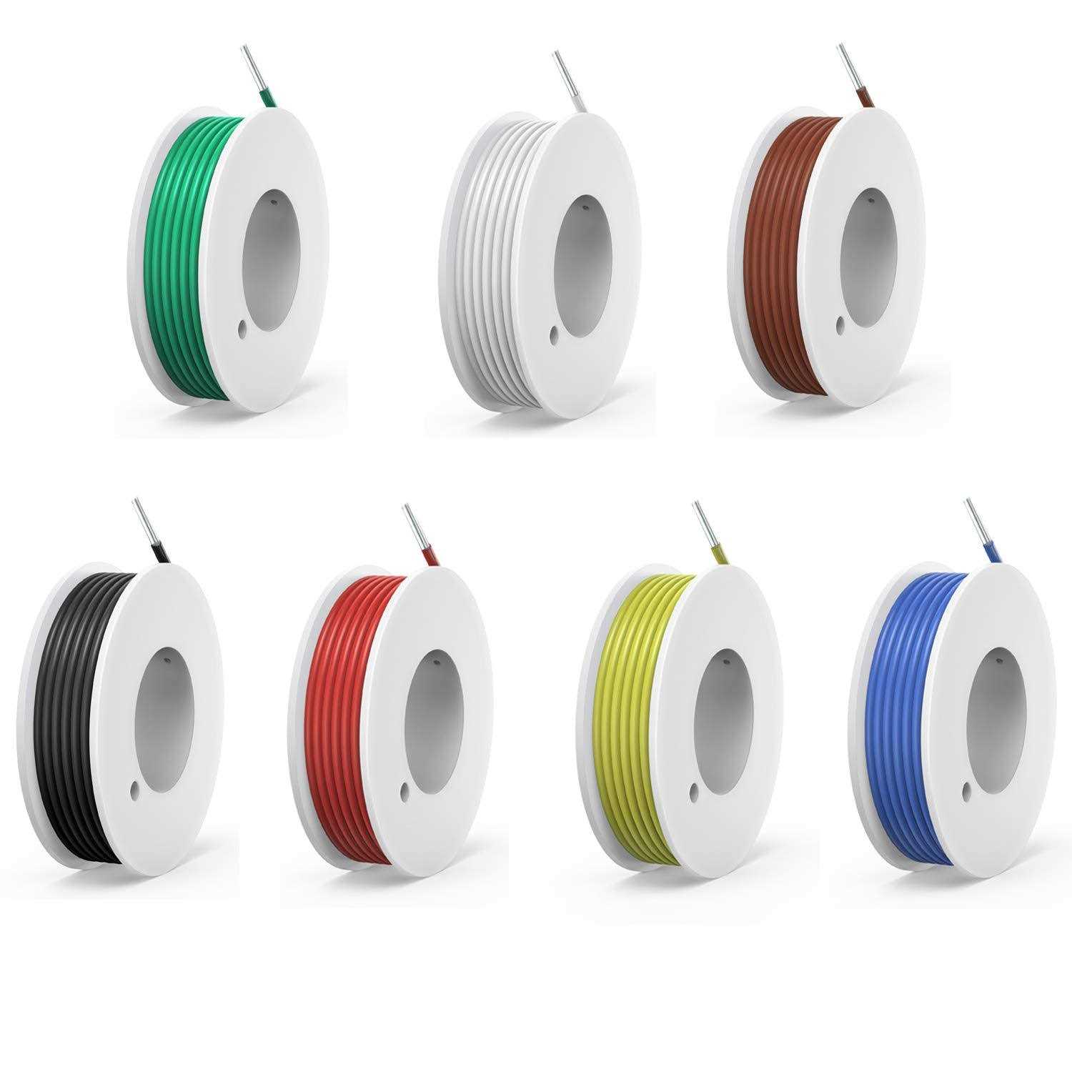 Haerkn awg Silicone Electrical Wire 2 Conductor Parallel Wire line 200ft - Zenithce
