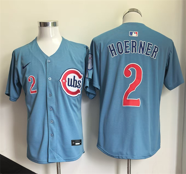 Chicago Cubs #2 Nico Hoerner Blue 2026 2nd Alternate Limited Stitched Jersey - Zenithce