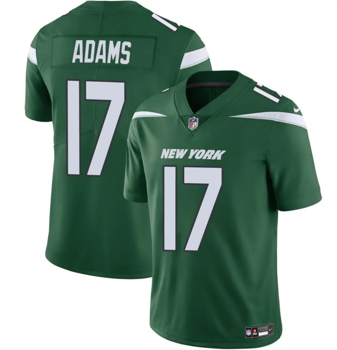 New York Jets #17 Davante Adams Green 2024 Vapor Untouchable Limited Stitched Jersey - Zenithce