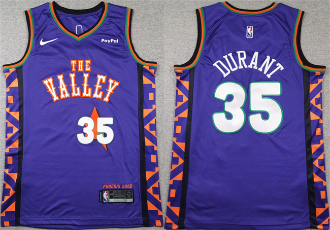 Phoenix Suns #35 Kevin Durant Purple 2024-25 City Edition Stitched Jersey - Zenithce
