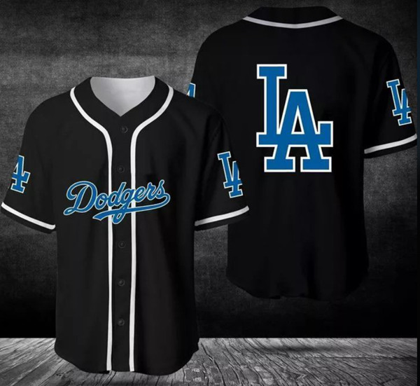 Los Angeles Dodgers Black Stitched Jersey - Zenithce