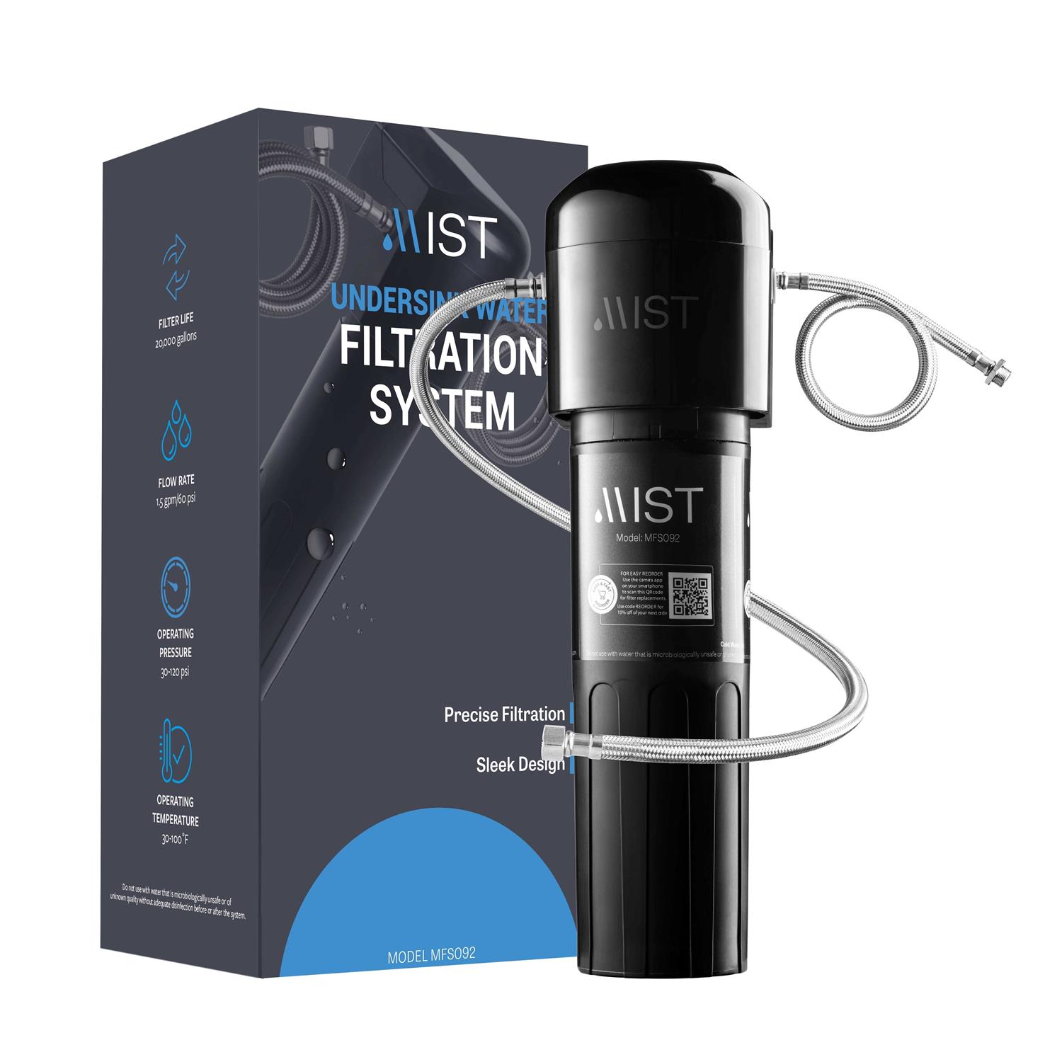 Mist Reverse Osmosis Under Sink Compact Tankless RO Water Filter System Dual-Filter - Zenithce