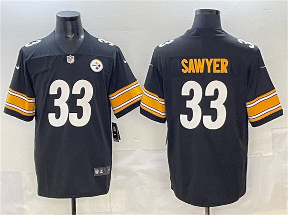 Pittsburgh Steelers #33 Jack Sawyer Black 2025 Vapor Limited Football Stitched Jersey - Zenithce