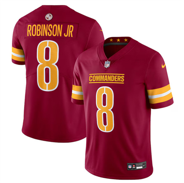 Washington Commanders #8 Brian Robinson Jr Burgundy 2024 Vapor Limited Stitched Jersey - Zenithce