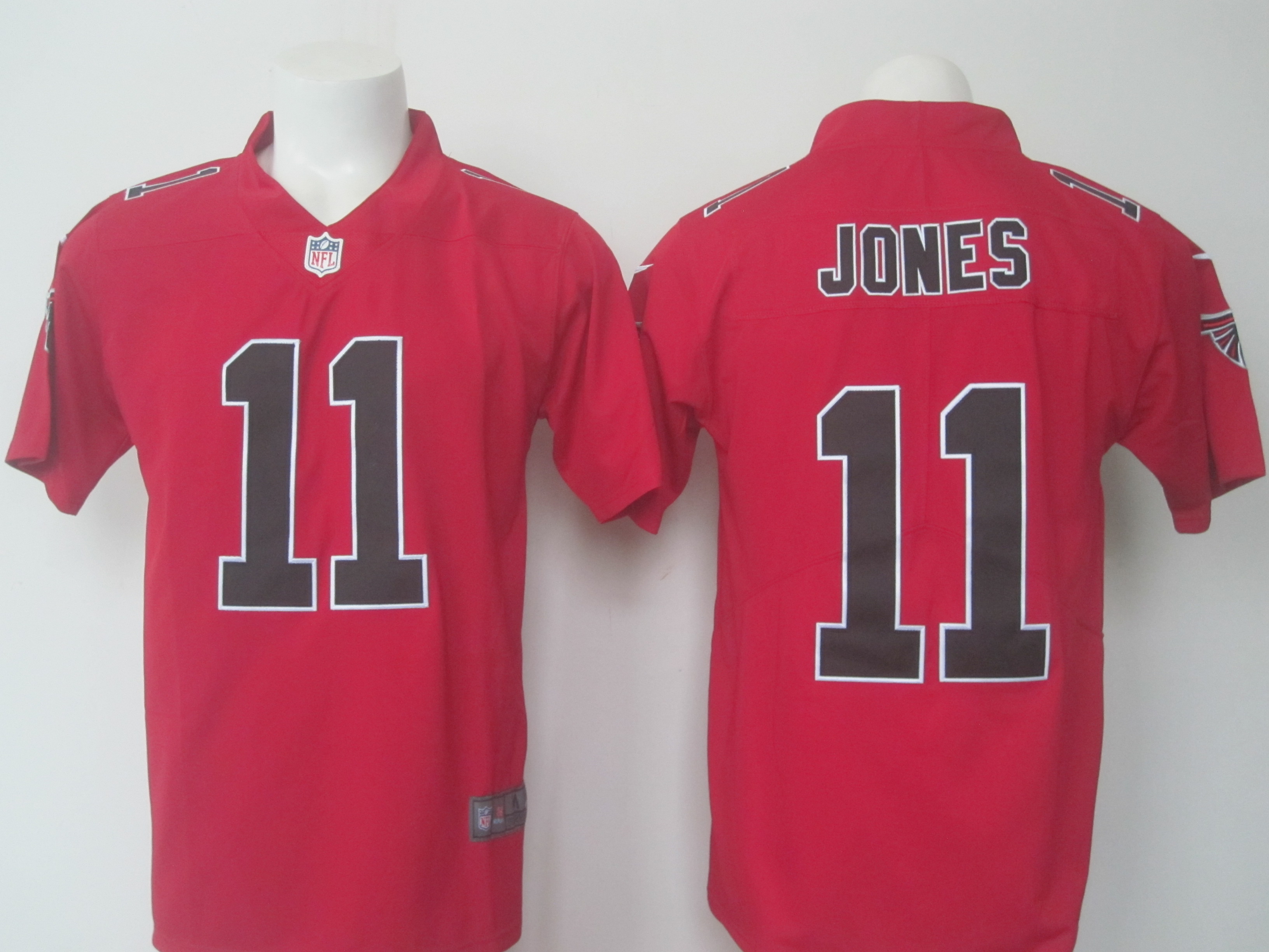 Falcons #11 Julio Jones Red Limited Rush Stitched Nike Jersey - Zenithce