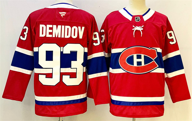 Montreal Canadiens #93 Ivan Demidov Red 2024-25 Stitched Jersey - Zenithce