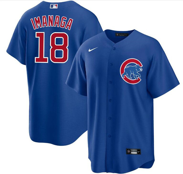 Chicago Cubs #18 Shōta Imanaga Blue Cool Base Stitched Jersey - Zenithce