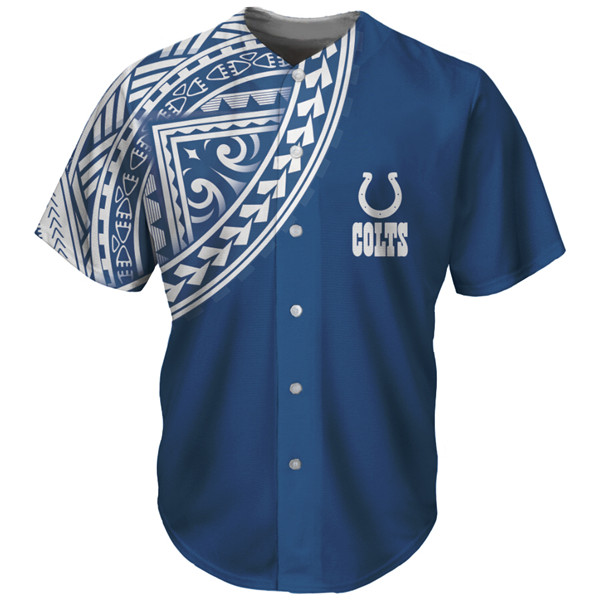 Indianapolis Colts Blue Baseball Jersey - Zenithce