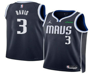 Dallas Mavericks #3 Anthony Davis Navy 2025 Statement Edition Stitched Jersey - Zenithce