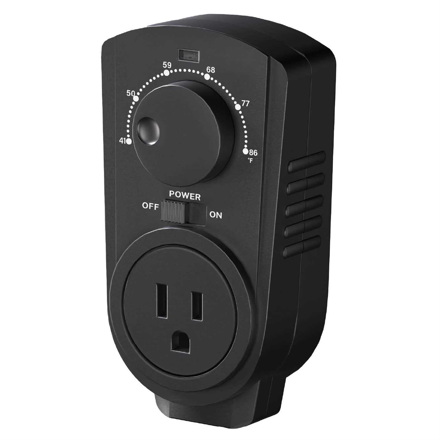 Econohome Adjustable Thermostat Universal Plugin Heating & Cooling Thermostat - Zenithce